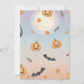 Invitation de la fête d'Halloween éffrayante | Tex (Dos)