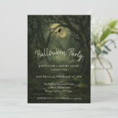 Invitation de la fête d'Halloween Forêt tortueuse (Debout devant)