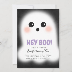 Invitation de la fête d'Halloween Ghost Cute