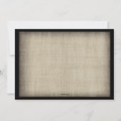 Invitation de la fête d'Halloween gothique BOO éff (Dos)