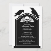Invitation de la fête d'Halloween Gravestone (Devant)