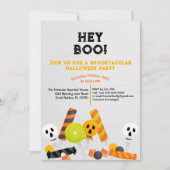 Invitation de la fête d'Halloween Hey Boo Enfants (Devant)