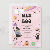 Invitation de la fête d'Halloween Hippie (Devant)