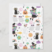 Invitation de la fête d'Halloween Hippie (Dos)