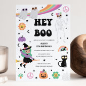 Invitation de la fête d'Halloween Hippie