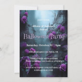 Invitation de la fête d'Halloween Jardin éffrayant (Dos)