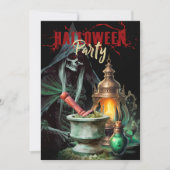 Invitation de la fête d'Halloween mystique de l'ho (Devant)