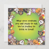 Invitation de la fête d'Halloween ou de la fête de (Dos)