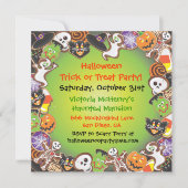 Invitation de la fête d'Halloween ou de la fête de (Devant)