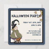 Invitation de la fête d'Halloween Prim Witch pour  (Devant)