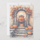 Invitation de la fête d'Halloween Pumpkinlicious (Dos)