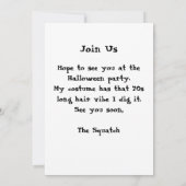 Invitation de la fête d'Halloween Sasquatch (Dos)