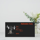 Invitation de la fête d'Halloween Skeleton Ghosts (Debout devant)