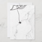 Invitation de la fête d'Halloween Spider (Dos)