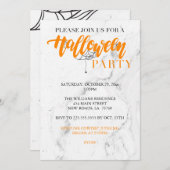 Invitation de la fête d'Halloween Spider (Devant / Derrière)