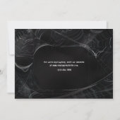 Invitation de la fête d'Halloween Spiderweb (Dos)