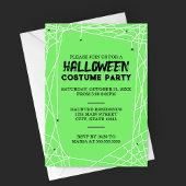 Invitation de la fête d'Halloween Spiderweb