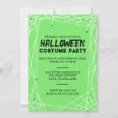 Invitation de la fête d'Halloween Spiderweb (Devant)