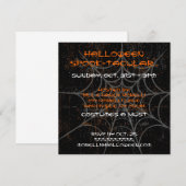 Invitation de la fête d'Halloween Spiderweb (Devant / Derrière)
