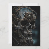 Invitation de la fête d'Halloween Steampunk (Devant)