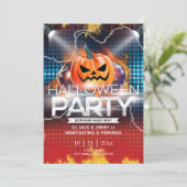 Invitation de la fête d'Halloween Thunder électron (Debout devant)