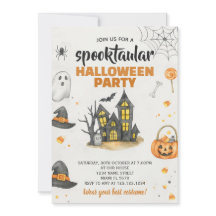Invitation de la fête d'Halloween Trick ou Treat C