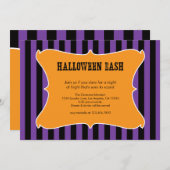 Invitation de la fête d'Halloween triée (Devant / Derrière)
