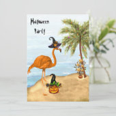 Invitation de la fête d'Halloween tropicale (Debout devant)