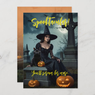 Invitation de la fête d'Halloween v4