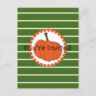 Invitation de la fête d'Halloween verte