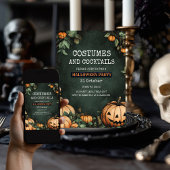 Invitation de la fête d'Halloween verte avec Citro