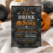 Invitation de la fête d'Halloween vintage