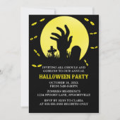 Invitation de la fête d'Halloween Zombie (Devant)