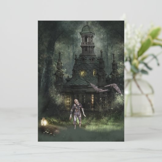 Invitation de la fête d'Halloween Zombie (Debout devant)