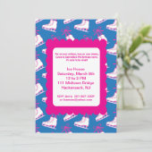 Invitation de la fête d'hiver sur le patinage sur  (Debout devant)