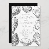 Invitation de la fête d'huîtres (Devant / Derrière)