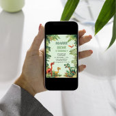 Invitation de la fête Dino Roaring Good Time