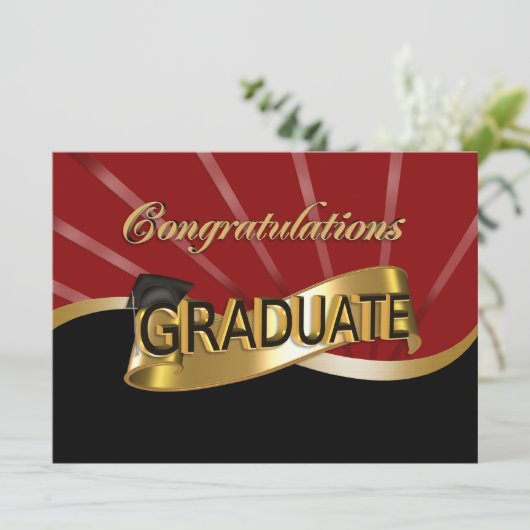 Invitation de la fête d'obtention du diplôme (Debout devant)