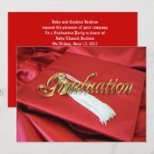 Invitation de la fête d'obtention du diplôme (Devant / Derrière)