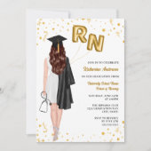 Invitation de la fête d'obtention du diplôme de l' (Devant)