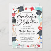 Invitation de la fête d'obtention du diplôme de l' (Devant)