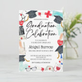 Invitation de la fête d'obtention du diplôme de l' (Debout devant)