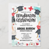 Invitation de la fête d'obtention du diplôme de l' (Devant)