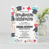 Invitation de la fête d'obtention du diplôme de l' (Debout devant)