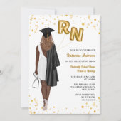 Invitation de la fête d'obtention du diplôme de l' (Devant)