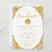 Invitation de la fête d'obtention du diplôme de l' (Devant)