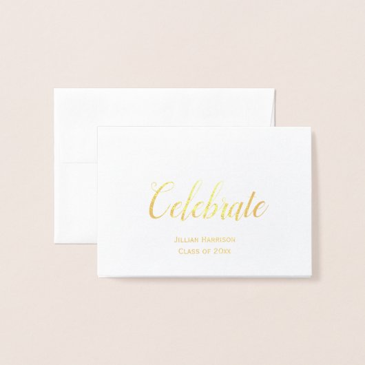 Invitation de la fête d'obtention du diplôme perso (Devant avec enveloppe)