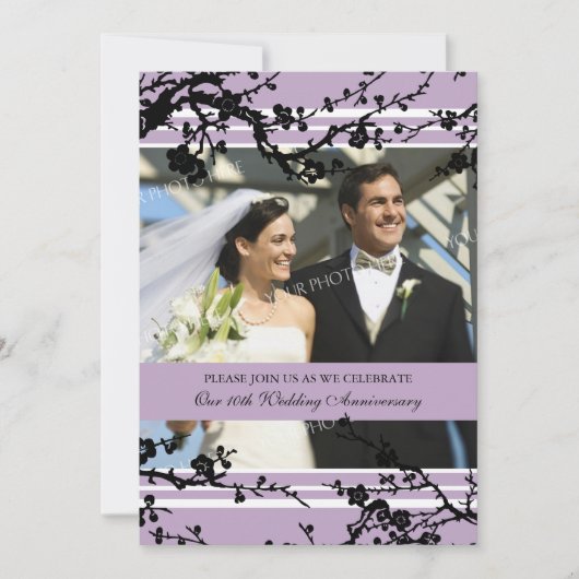 Invitation de la fête du 10e anniversaire de la fl (Devant)