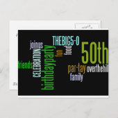 invitation de la fête du 50e anniversaire (Devant / Derrière)