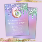 Invitation de la fête du 6e anniversaire Parties s